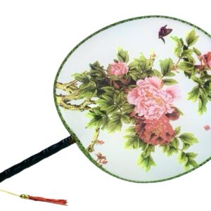 12201 VK7 vějíř kulatý kytky 7 motýlek