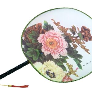 12202 VK8 vějíř kulatý kytky 8 motýlek