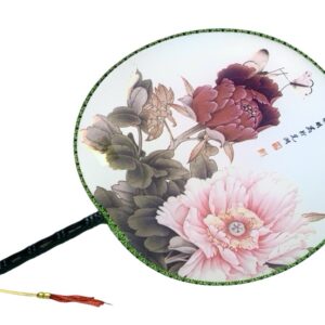 12204 VK10 vějíř kulatý kytky 10 motýlek