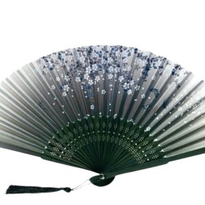 12215 VĚJÍŘ V28 - BLACK small flowers butterfly 1ks